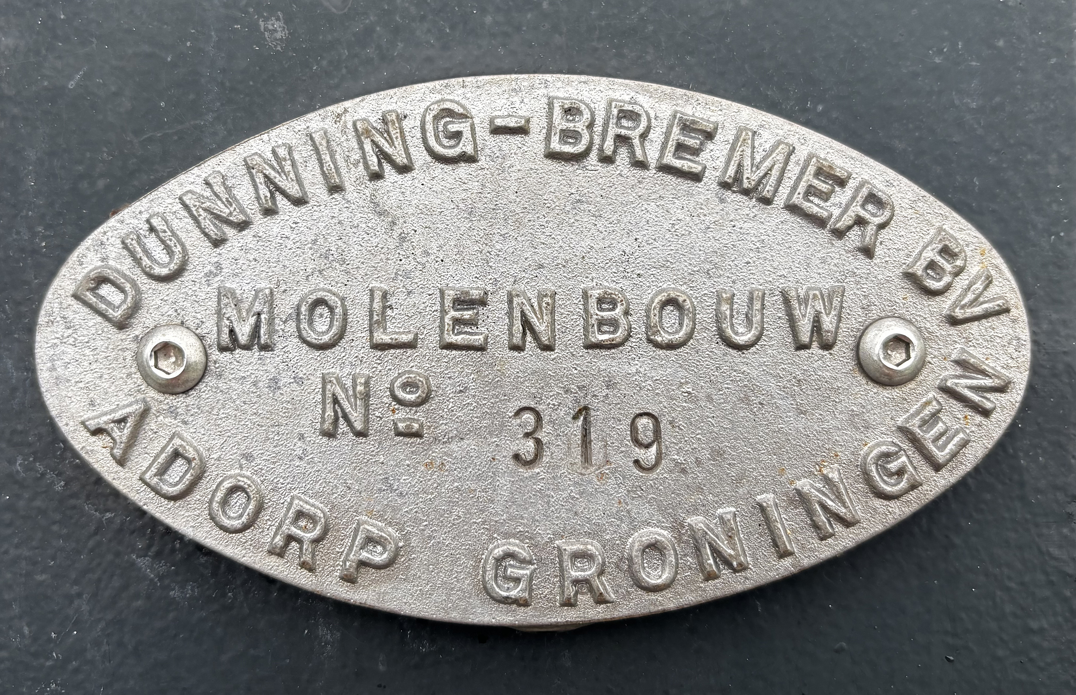 1, Roede 319, Bremer/Dunning, Bert de Graaf (18-07-2026)Buitenroede Bremer-Dunning no. 319 | Database Nederlandse molens