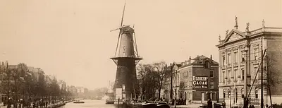 1882, De Coolvest Rotterdam met molen 'De Hoop', Stadsarchief Rotterdam (Public Domain Mark 1.0)