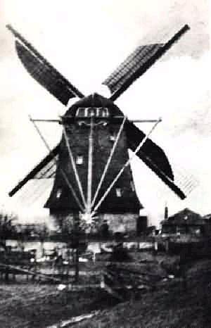 3, Molen 01176 a West Abtspolder, West Abtsmolen (2e) (Kethel), Ansichtkaart Serie 75 nr 4 | Database Nederlandse molens media-bestand