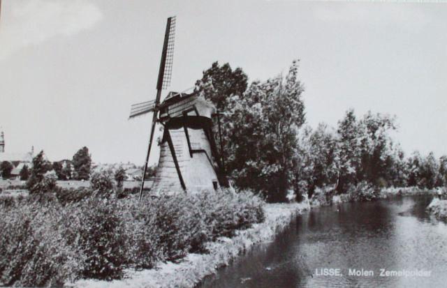 3, Molen 01045 Zemelpolder, Zemelmolen (Lisse), Ansichtkaart, collectie J.F. Gerkes | Database Nederlandse molens media-bestand