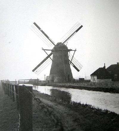 9, Molen 00985 Bosch- en Gasthuispolder, Boschhuizermolen (Leiden), Foto A.A. v.d. Meij, opname 1955/56 | Database Nederlandse molens media-bestand
