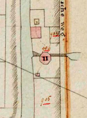 2, Molen 00928 Eendragtspolder, Nr. 2, Zuidelijke bovenste middelmolen (Zevenhuizen), kadaster 1811-1832 | Database Nederlandse molens media-bestand