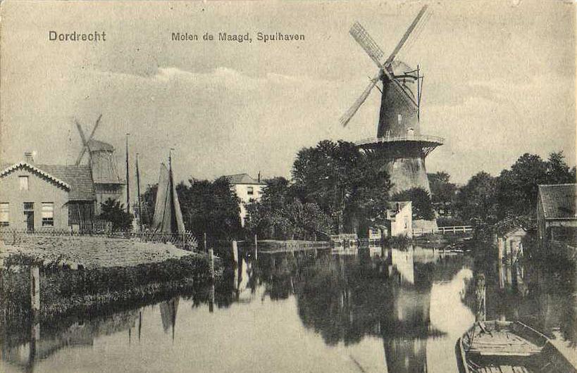 1, Molen 03940 q De Maagd / De Dordtsche Maagd (Dordrecht), Ansichtkaart collectie DVM | Database Nederlandse molens media-bestand