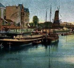 1, Molen 06678 u De Reus (Rotterdam), deel van een ansichtkaart, collectie DVM | Database Nederlandse molens media-bestand