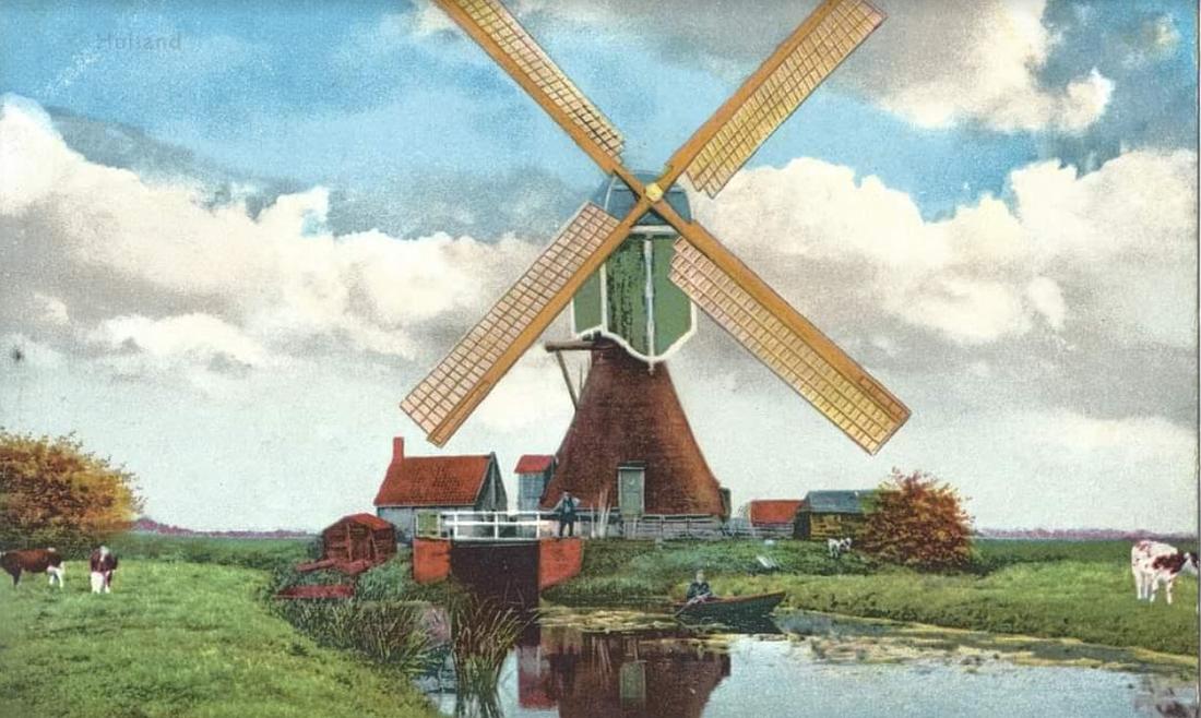 1, Molen 00956 Oostbroekpolder (Weipoort), Ansichtkaart, coll. DVM | Database Nederlandse molens media-bestand