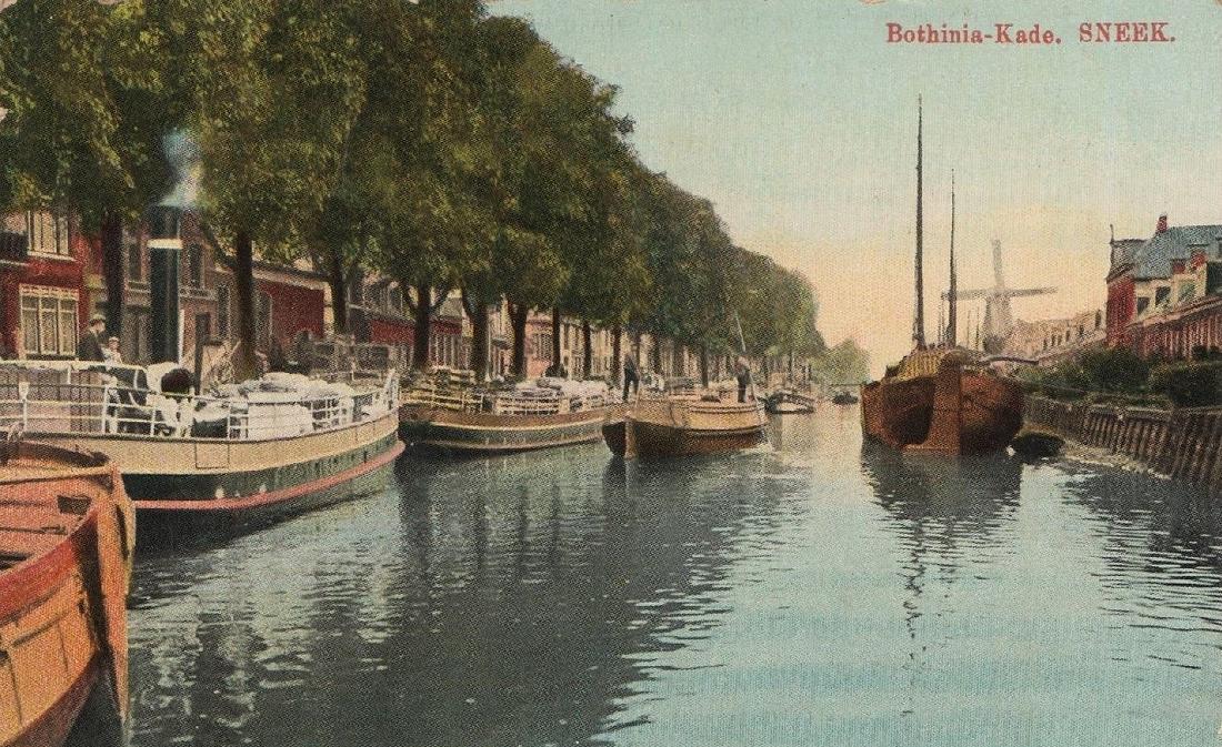 4, Molen 01441 c De Hoop / Molen van Zwart (Sneek/ Snits), Ansichtkaart, coll. J. Broere | Database Nederlandse molens media-bestand