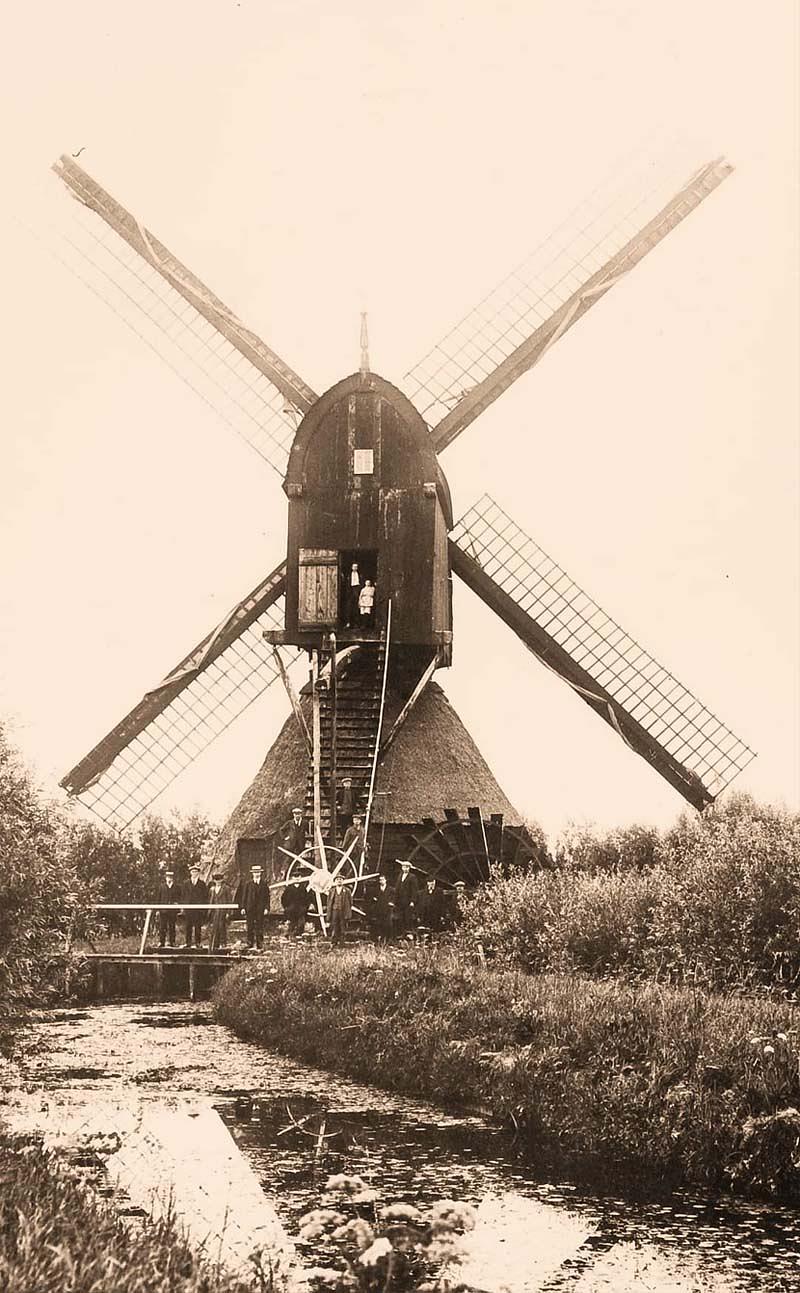 Molen 01190 Polder De Hill, Hilsche Molen / Grote Hillse Molen (Dussen), Foto coll. DVM | Database Nederlandse molens media-bestand