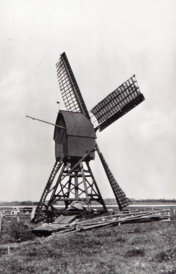 Molen 01838 Polder Hoenwaard, De Homoet (Hattem), Ansichtkaart, Voerman, serie, nr 6, coll. DVM | Database Nederlandse molens media-bestand