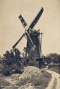 2, Molen 01271 Willem de Tweede (Dubbeldam), Ansichtkaart, coll. R. Pols | Database Nederlandse molens media-bestand
