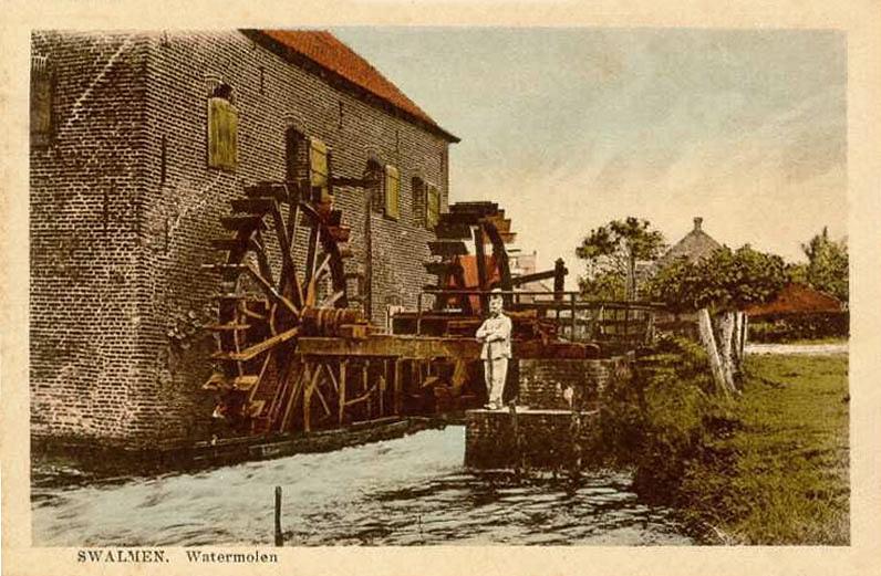 1, Molen 00206 Molen op de Swalm / St. Lambertus (Swalmen), Ansichtkaart, coll. DVM | Database Nederlandse molens media-bestand