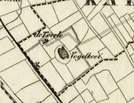 Molen 09467 Molen van Philippes Nassau (Birdaard/ Burdaard), detail van kaart Dantumadeel, de zevende grietenij, 1848, J.W. Witteveen | Database Nederlandse molens media-bestand