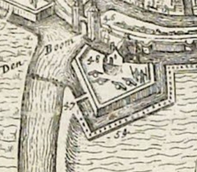 Molen 15021 Watermolen bij De Boom ('s-Hertogenbosch), Kaart van de vesting 's-Hertogenbosch met de buiten de stad gelegen verdedigingswerken tijdens het beleg van de stad door Frederik Hendrik. Aanduiding van de legerkampen van de belegerende troepen en inundaties ter verdediging van de stad.
Informatie van Hein Elemans | Database Nederlandse molens media-bestand
