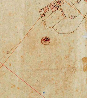 1, Molen 04425 t De Reithoksmolen / Het Oude Reythock / De Goede Verwagting (Groningen), deel van Kadastrale kaart 1811-1832: minuutplan Groningen, Groningen, sectie E, blad 01 (MIN01014E01) | Database Nederlandse molens media-bestand