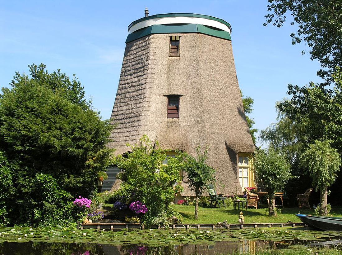 5, Molen 01158 Westbroekpolder, Zuidbuurtse molen (Zoeterwoude), Foto W. Jans, opname 1 juli 2006 | Database Nederlandse molens media-bestand