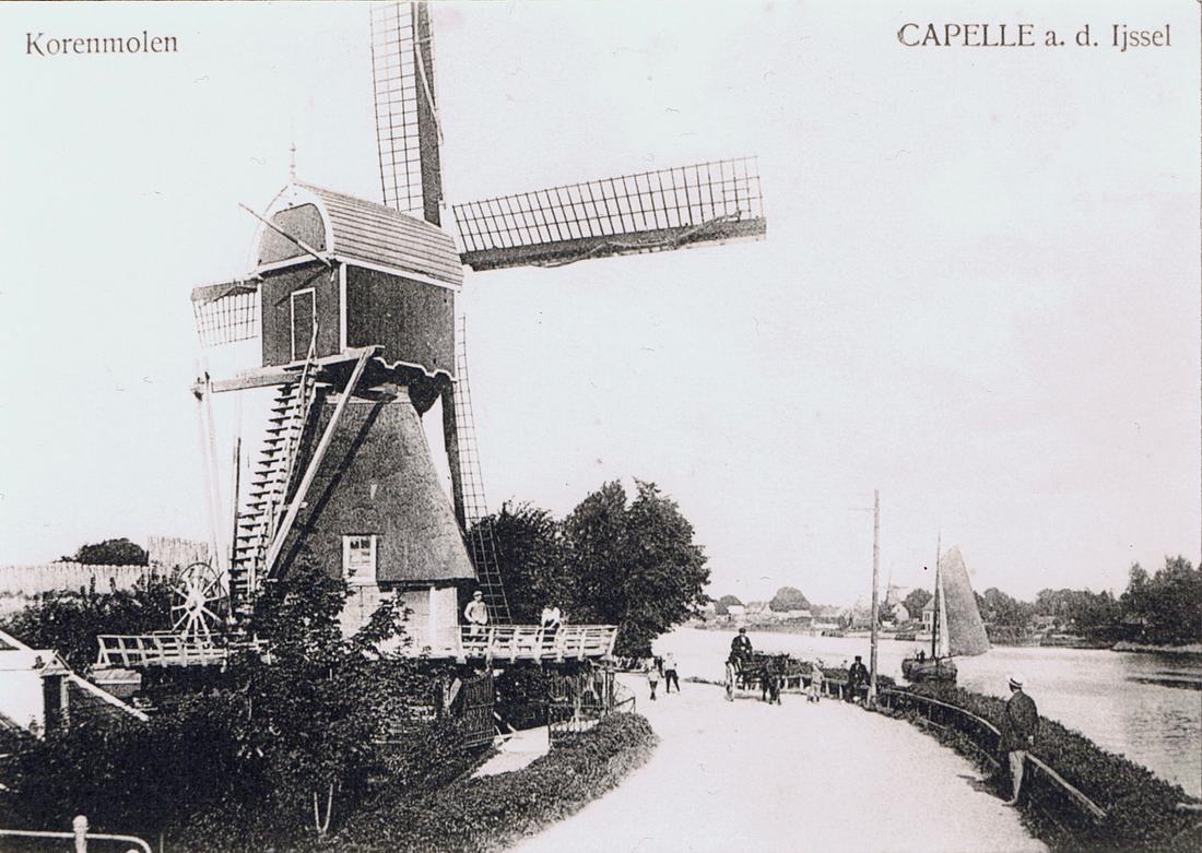 1, Molen 03938 c De Hoop (Capelle aan den IJssel), Ansichtkaart ca 1914,  collectie DVM | Database Nederlandse molens media-bestand