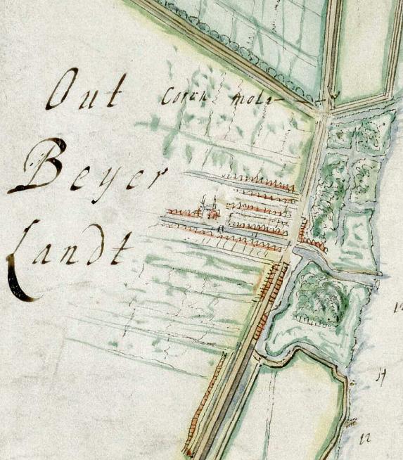 Molen 07580 Molen van Overhagen voorganger (Oud-Beijerland), &nbsp;Inventaris van de verzameling binnenlandse kaarten Hingman, ca. 1500-1813 (ca. 1870)
collectie Nationaal Archief | Database Nederlandse molens