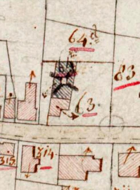 Molen 11905 Molen van Jacob Jans Mulder (Grootegast), Detail van de Kadastrale kaart 1811-1832: minuutplan Grootegast, Groningen, sectie D, blad 01 (MIN01015D01) | Database Nederlandse molens
