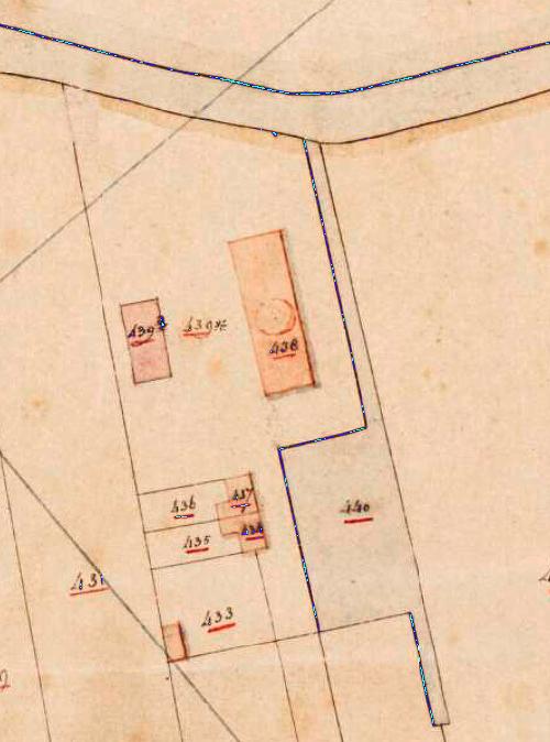 3, Molen 01451 a Molen van Borger (Joure/ De Jouwer), detail van het kadaster 1832, A1 nr 438 | Database Nederlandse molens