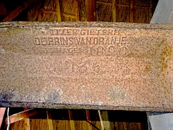 As 1362, De Prins van Oranje, Martin E. van Doornik (22-04-2026Foto bovenas, het vierde cijfer van het gietnummer is nagenoeg onleesbaar, maar wel degelijk een '2'!&nbsp; | Database Nederlandse molens