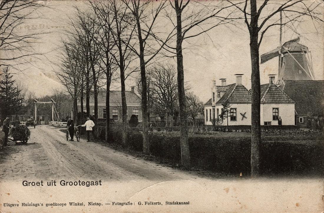 2, Molen 04451 Molen de Haan / Molen Valk (Grootegast), Ansichtkaart, collectie Fokko Wijbenga, 1907-04-01 | Database Nederlandse molens