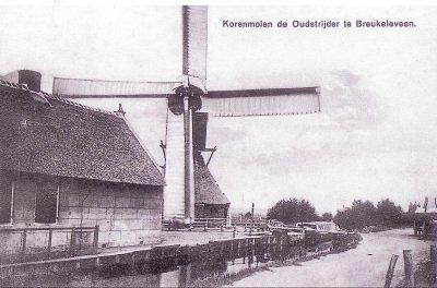 1, Molen 00002 De Oudstrijder (Breukeleveen), Ansichtkaart K.Tanger nr 341 | Database Nederlandse molens