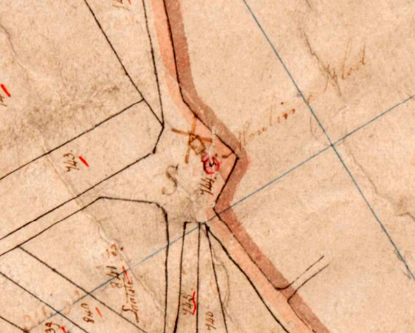 1, Molen 01593 a Het Zoutvat (Gemert), Kadastrale kaart 1811-1832: minuutplan Gemert, Noord-Brabant, sectie K, blad 02 | Database Nederlandse molens