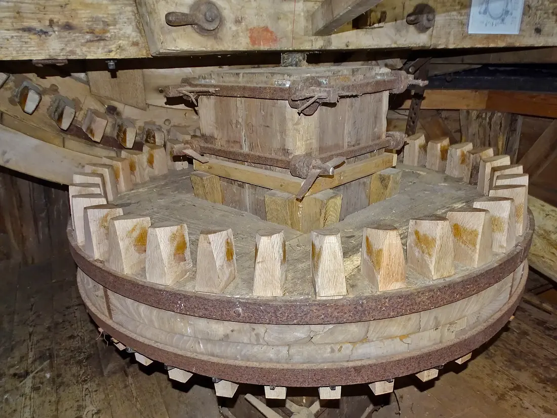 16, Molen 00483 De Lelie (Eenrum), Martin E. van Doornik (10-05-2026)&nbsp;De bonkelaar heeft nieuwe kammen gekregen.&nbsp; | Database Nederlandse molens