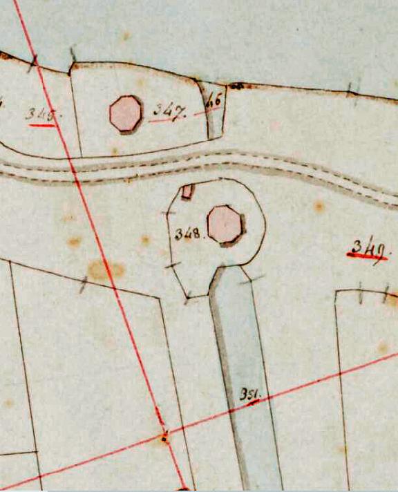 Molen 01001 e Wassenaarsche polder, De Vos / Nr. 3 (Leimuiden), Kadastrale kaart 1811-1832: minuutplan Leijmuiden, Noord-Holland, sectie C, blad 02 | Database Nederlandse molens
