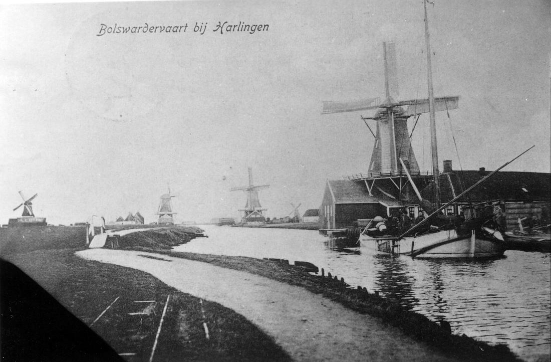 2, Molen 01424 De Standvastigheid / De Vastigheid (Harlingen/ Harns), Ansichtkaart, coll. DVM | Database Nederlandse molens