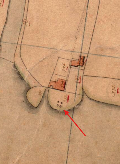 1, Molen 01421 d De Ruiter (Grootebroek), Kadastrale kaart 1811-1832: minuutplan Grootebroek en Lutjebroek, Noord-Holland, sectie B, blad 01&nbsp; | Database Nederlandse molens
