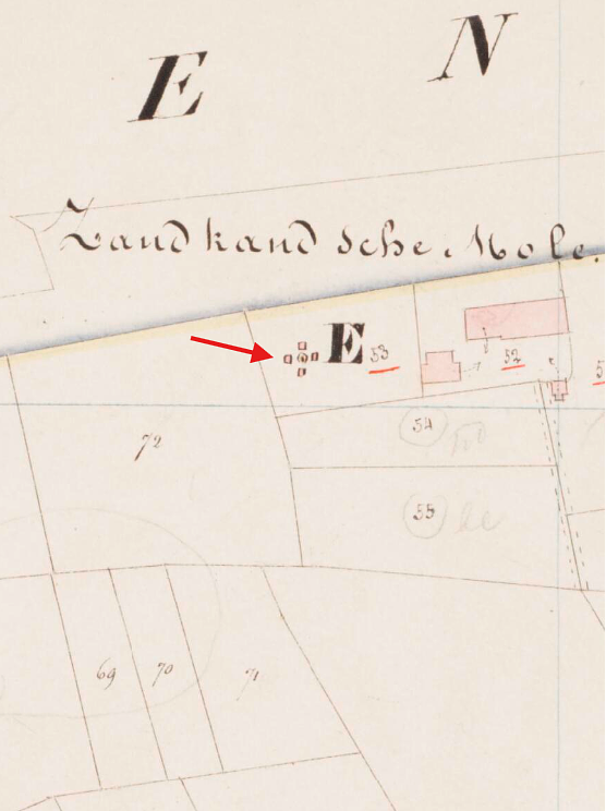 Molen 06432 a Zandkantse molen / De Krancken Troost (Biezenmortel), Kadastrale kaart 1811-1832: minuutplan Udenhout, Noord-Brabant, sectie C, blad 01 | Database Nederlandse molens