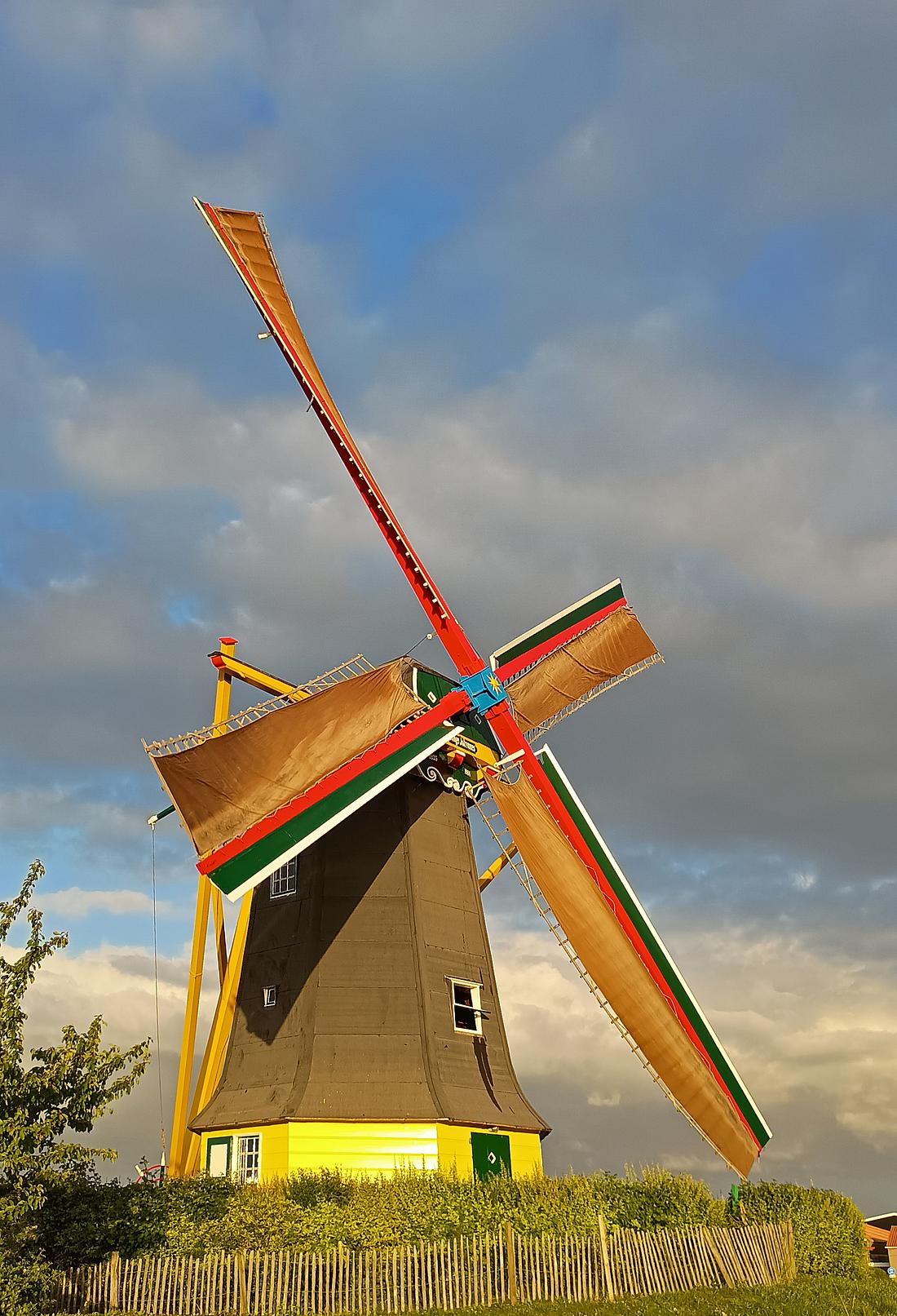 Molen 10221 De Jonge Johannes (Serooskerke), Anthony Joziasse (05-06-2026)
De molen weer draaiend na de restauratie. Nog met een paar tijdelijke zeilen. | Database Nederlandse molens