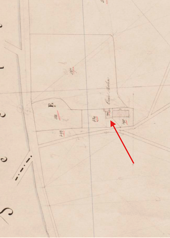 Molen 06485 o De Oude Molen (Schijndel), Kadastrale kaart 1811-1832: minuutplan Schijndel, Noord-Brabant, sectie A, blad 02 | Database Nederlandse molens