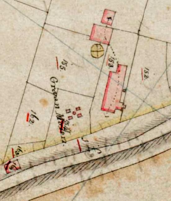 3, Molen 02660 b (korenmolen) (Ophemert), Detail van de Kadastrale kaart 1811-1832: minuutplan Ophemert, Gelderland, sectie G, blad 01, nr 154 (MIN05130G01) | Database Nederlandse molens