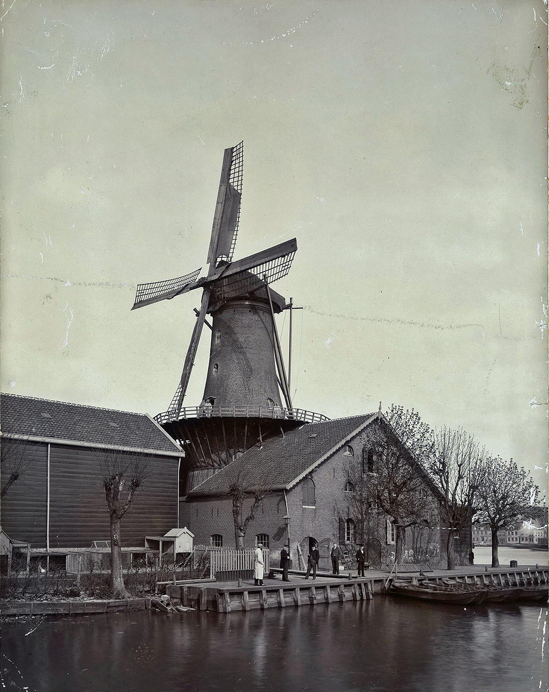Molen 01519 b De Rozenburg (Zwijndrecht), Fotograaf onbekend, coll. RAD | Database Nederlandse molens