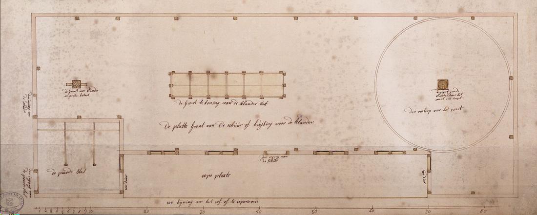 1, Molen 08805 Kalandermolen (Leiden), Plattegrond van de kalandermolen, collectie Beeldbank Erfgoed&nbsp; Leiden en Omstreken | Database Nederlandse molens