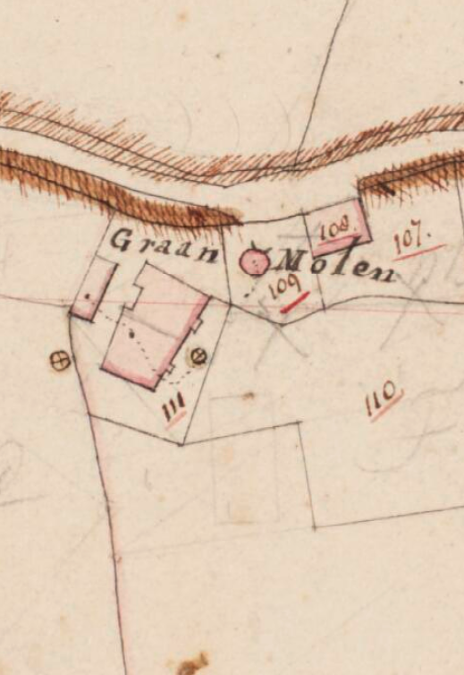 Molen 02663 a Molen van Opheusden (Opheusden), Kadastrale kaart 1811-1832: minuutplan Opheusden, Gelderland, sectie C, blad 01 (MIN05131C01) | Database Nederlandse molens