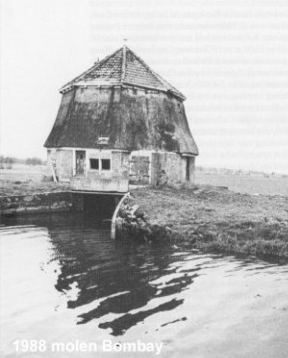 2, Molen 04450 b Polder De Bombay, De Bombay (Doezum), De deels afgebroken molen | Database Nederlandse molens