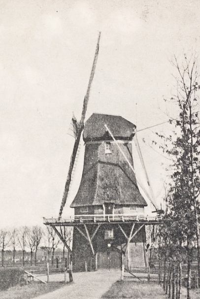 Molen 04263 i Molen van de Rijkswerkinrichting (Veenhuizen), Ansichtkaart, uitsnede | Database Nederlandse molens