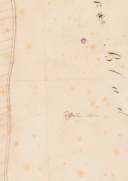 Molen 13105 Saalhof molen (Emmen), Kadastrale kaart 1811-1832: minuutplan Emmen, Drenthe, sectie D, blad 07 (MIN03010D07) | Database Nederlandse molens