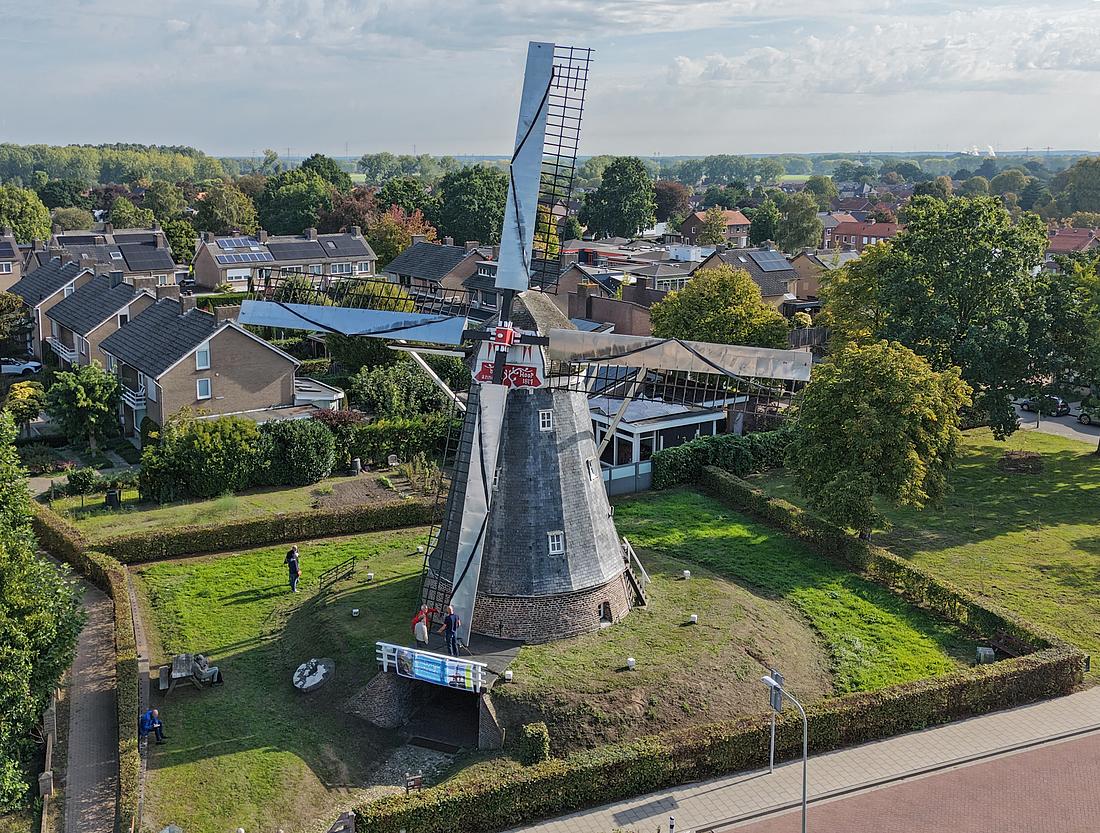 2, Molen 02786 De Hoop (Horn), Dinant Hardeman (26-09-2026)Dronefoto gemaakt tijdens de najaarsexcursie van het Gilde van Molenaars, afdeling Gelderland. | Database Nederlandse molens