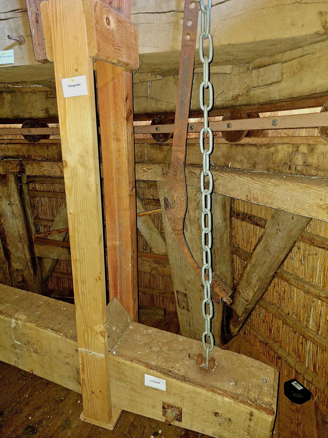 24, Molen 01245 De Hoop (Oldebroek), Jay Verkerk (04-08-2026)Vangbalk met hangereel. | Database Nederlandse molens