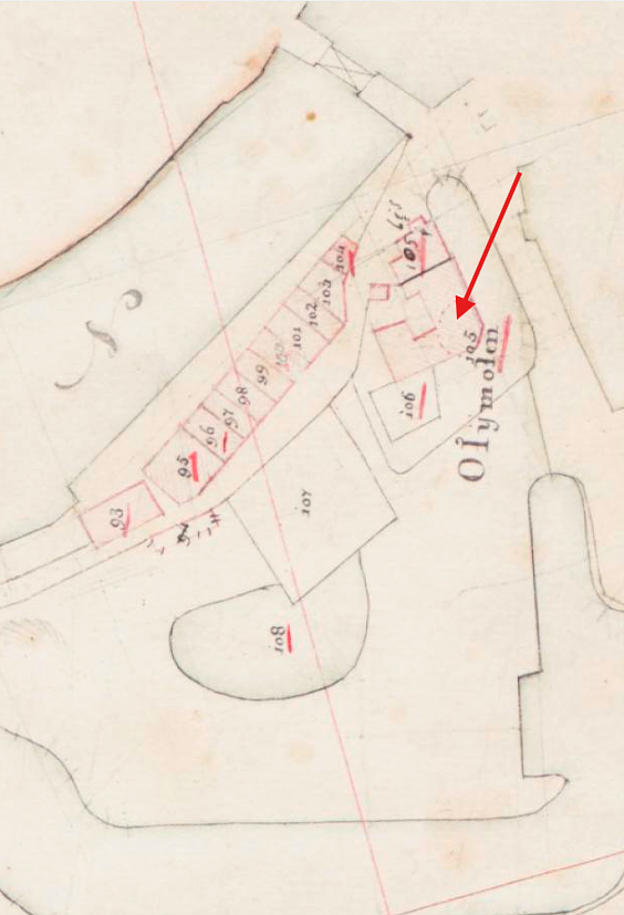 Molen 01878 b De Eendragt (Zierikzee), Kadastrale kaart 1811-1832: minuutplan Zierikzee, Zeeland, sectie F, blad 02&nbsp; | Database Nederlandse molens