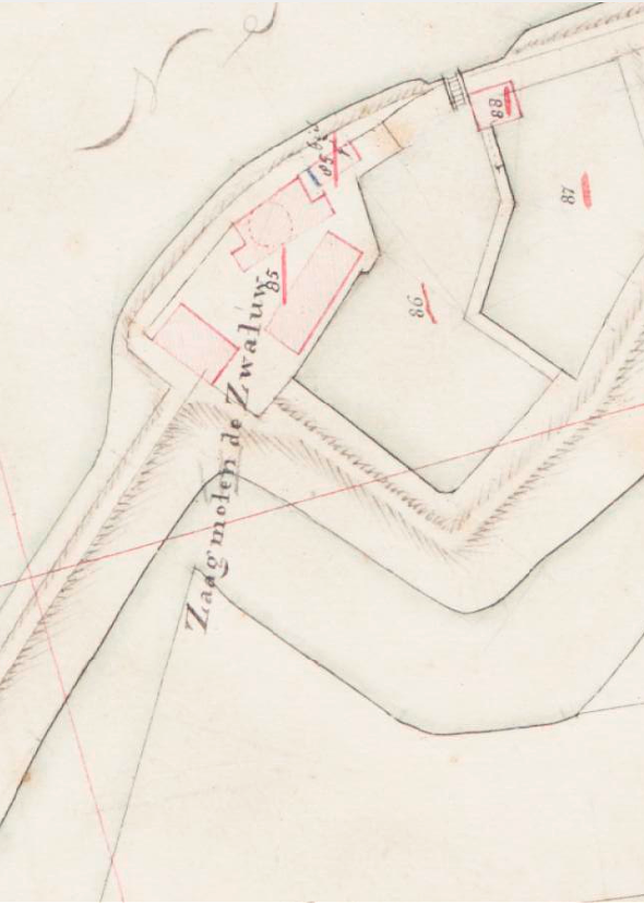 1, Molen 01878 c De Zwaluw (Zierikzee), Kadastrale kaart 1811-1832: minuutplan Zierikzee, Zeeland, sectie F, blad 02 | Database Nederlandse molens