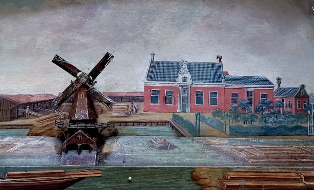 Molen 06492 l 't Bonte Kalf / Het Bonte Kalf (Amsterdam), Afbeelding op een klok, collectie Robert Schilten (04-07-2026) zie 'geschiedenis'. | Database Nederlandse molens