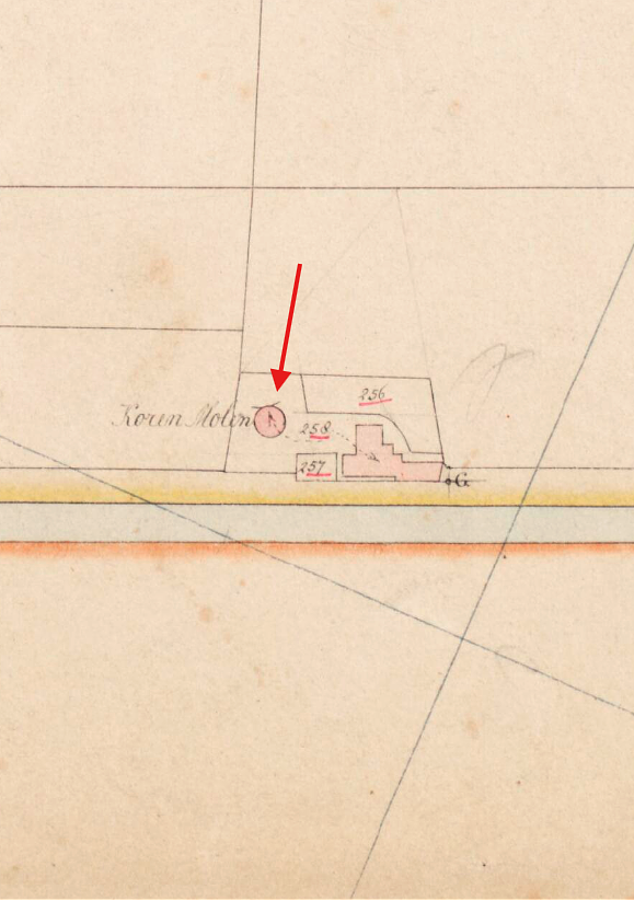 2, Molen 01768 a De Aker (Delfgauw), Kadastrale kaart 1811-1832: minuutplan Vrijenban, Zuid-Holland, sectie B, blad 02 | Database Nederlandse molens