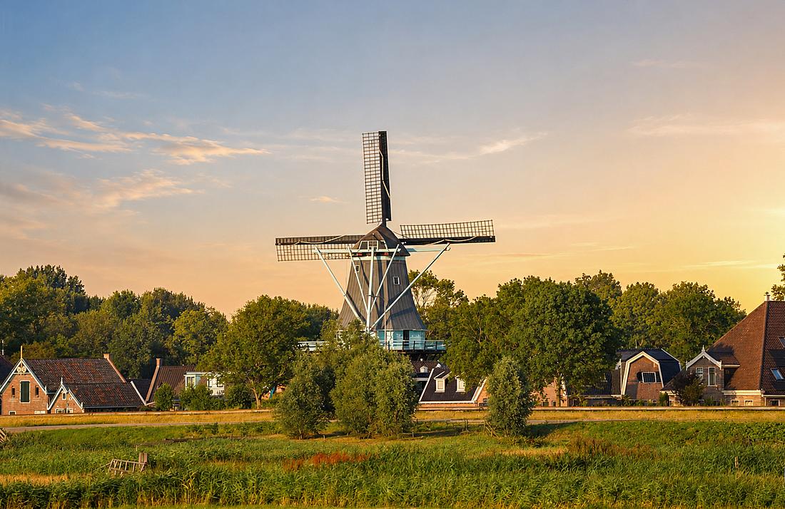 1, Molen 11454 De Gouden Engel (Alkmaar), Fred Kamstra (15-07-2026)De molen met de biotoop.&nbsp; | Database Nederlandse molens
