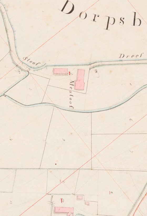 1, Molen Meestoof van Oosterland (Oosterland), Kadastrale kaart 1811-1832: minuutplan Oosterland, Zeeland, sectie H, blad 01&nbsp; | Database Nederlandse molens