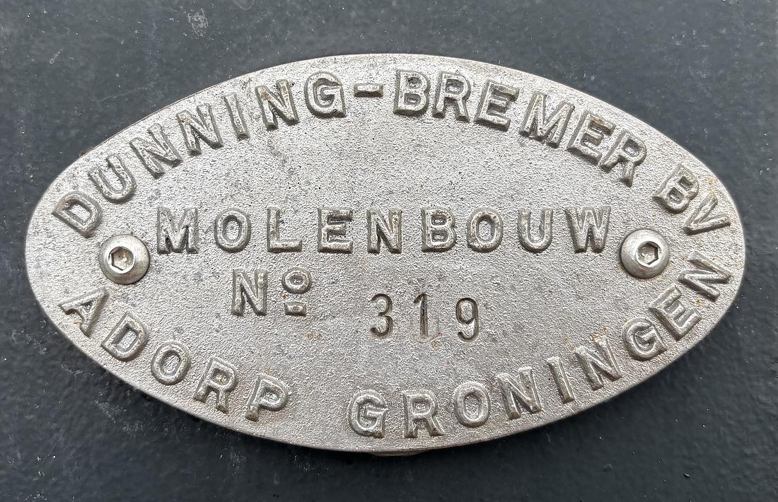 1, Roede 319, Bremer/Dunning, Bert de Graaf (18-07-2026)Buitenroede Bremer-Dunning no. 319 | Database Nederlandse molens