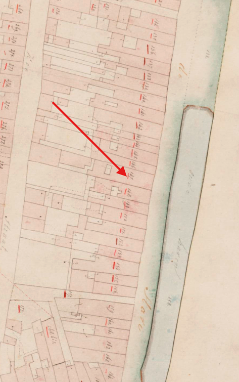 Molen 17889 (rosmolen) (Schoonhoven), Kadastrale kaart 1811-1832: minuutplan Schoonhoven, Zuid-Holland, sectie C, blad 01 | Database Nederlandse molens